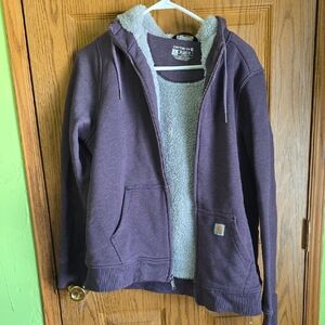 Carhartt Deep Purple Fleece-Lined Hoodie